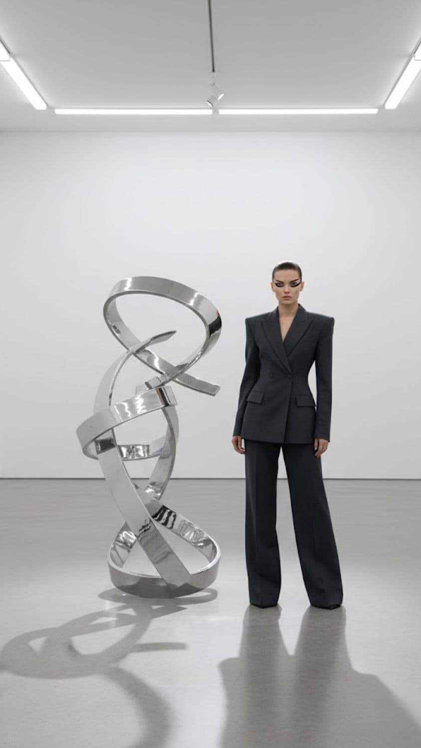 AI generated output for Art Gallery Abstract Sculpture