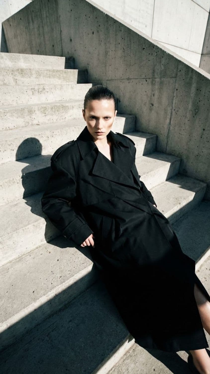 AI generated output for Brutalist Concrete Stairs Editorial