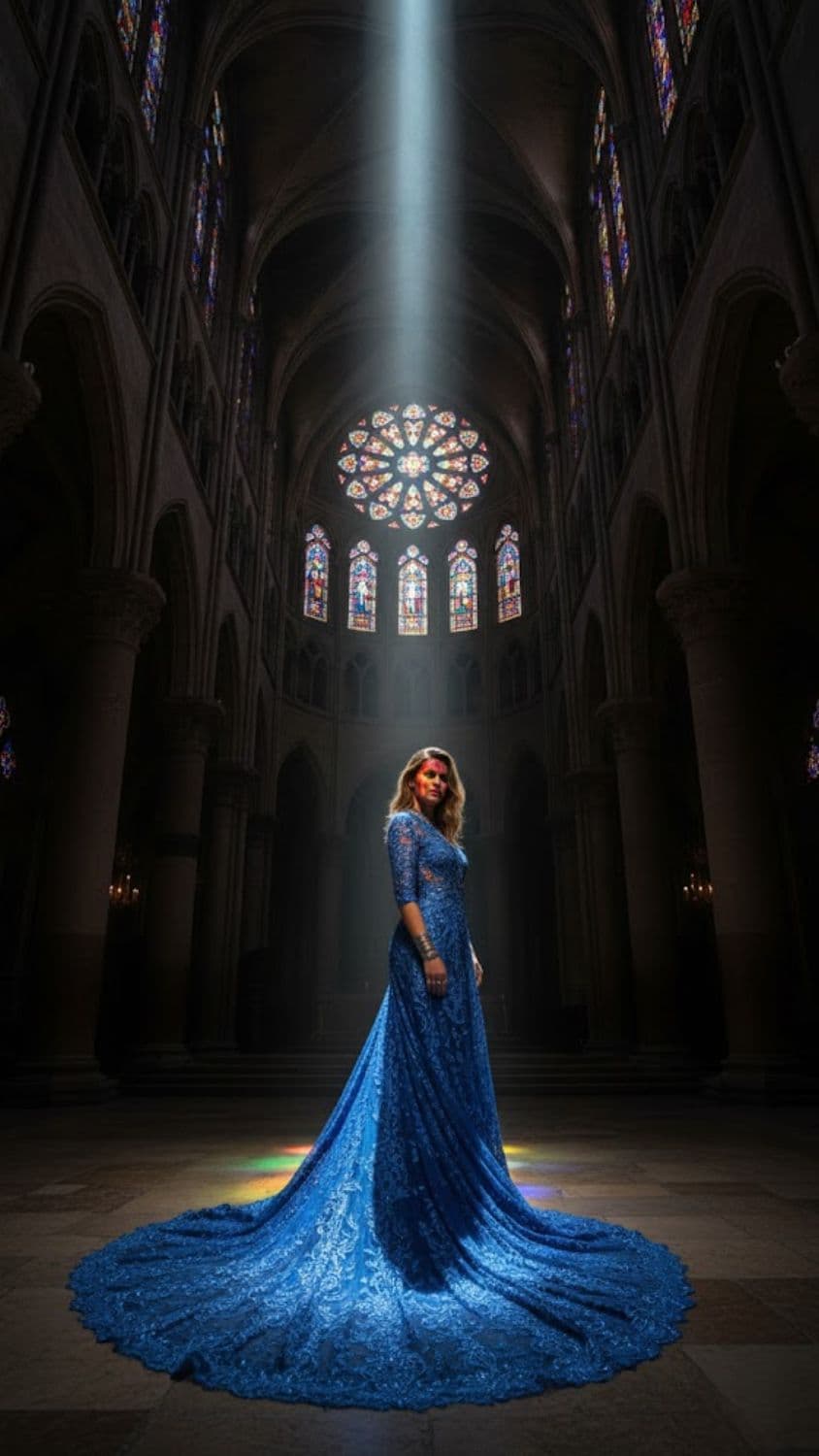 AI generated output for Gothic Cathedral Stained Glass