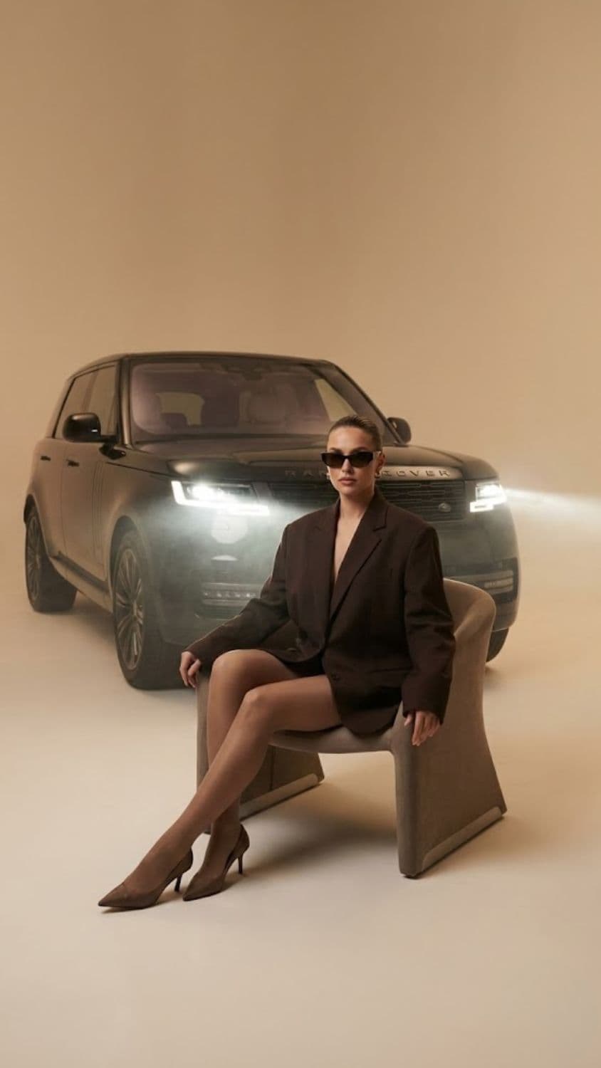 AI generated output for Luxury SUV Low-Angle Dominance