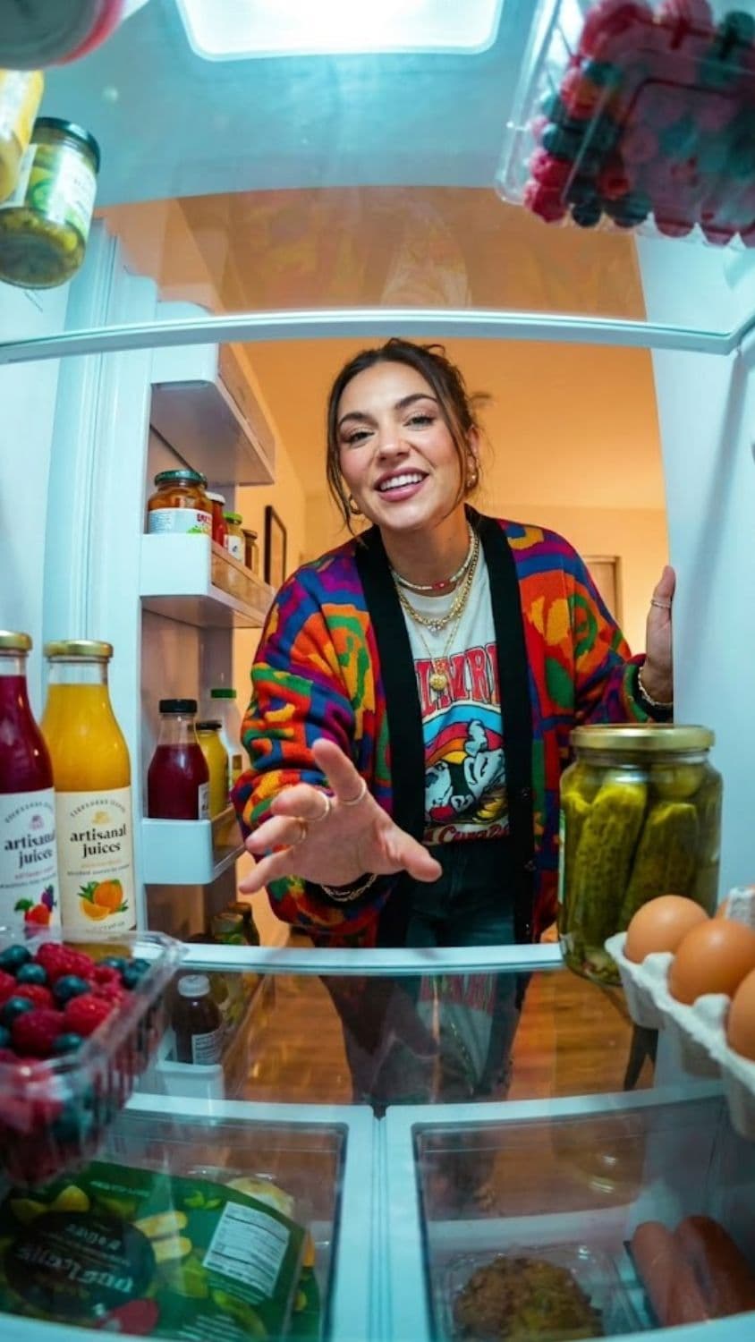 AI generated output for Refrigerator POV Playful Fashion