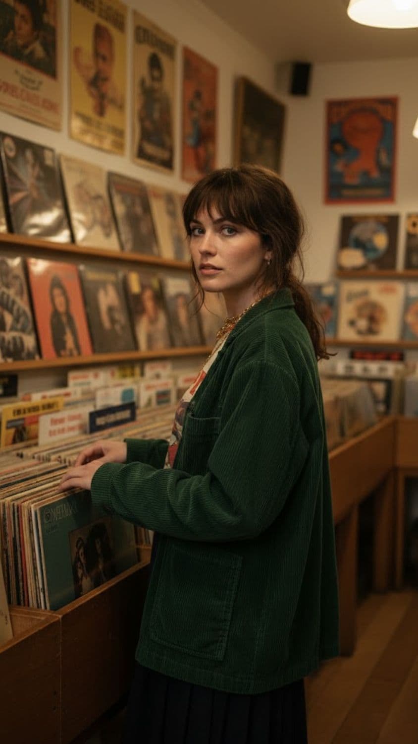 AI generated output for Vintage Vinyl Record Store